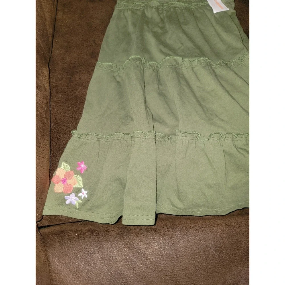 Gymboree‎ surf adventure green floral dress size 5 nwt